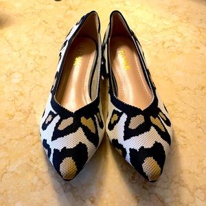 NWOT Leopard print flats